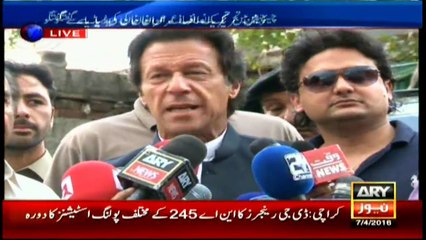 Imran Khan says allegations being leveled against hospital to hide corruption of Sharif family