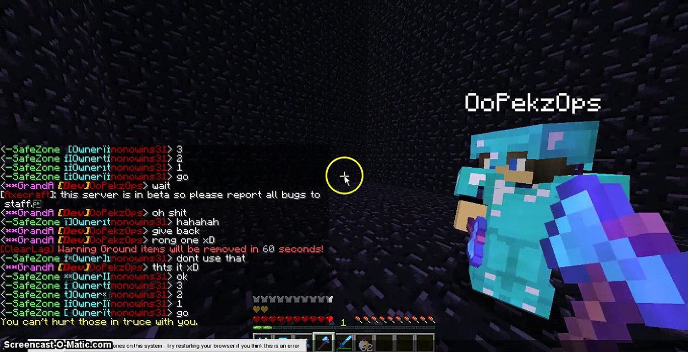 op fight on Axecraft