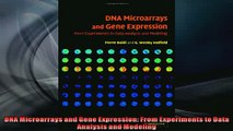 DOWNLOAD PDF  DNA Microarrays and Gene Expression From Experiments to Data Analysis and Modeling FULL FREE