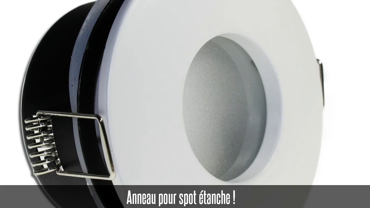 Anneau pour spot étanche rond et blanc