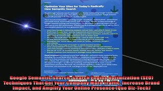 DOWNLOAD PDF  Google Semantic Search Search Engine Optimization SEO Techniques That Get Your Company FULL FREE