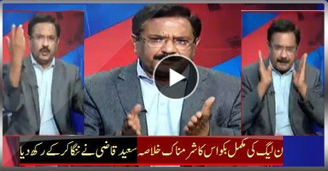 Sum Up Of PMLN Whole Discourse, Saeed Qazi Uncover The Targeted Object