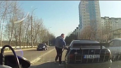 Les risques de se lancer dans un road rage.. Et de tomber sur la mauvaise personne