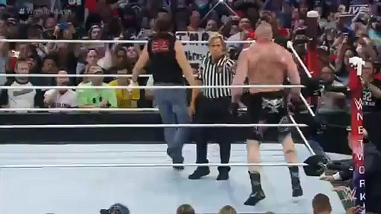 WrestleMania 32 - Brock Lesnar vs Dean Ambrose (Full Match)