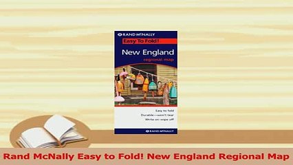 PDF  Rand McNally Easy to Fold New England Regional Map Read Full Ebook