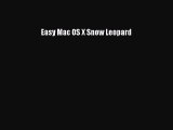 Read Easy Mac OS X Snow Leopard Ebook Free