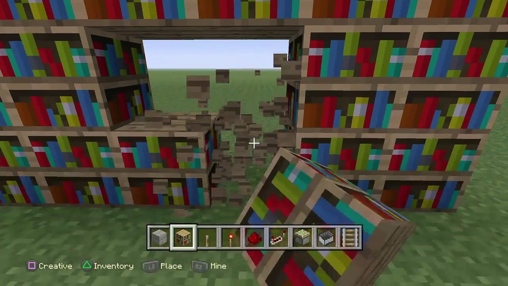 How To Build A Secret Bookcase Entrance In Minecraft Video
