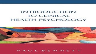 Download Introduction To Clinical Health Psychology