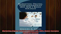 EBOOK ONLINE  Marketing Digital Posicionamiento SEO SEM y Redes Sociales Spanish Edition  FREE BOOOK ONLINE
