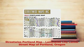 PDF  Streetwise Portland Map  Laminated City Center Street Map of Portland Oregon Read Online