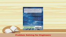 Download  Problem Solving for Engineers Download Full Ebook