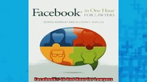 FREE PDF  Facebook in One Hour for Lawyers READ ONLINE