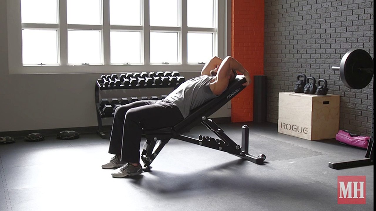 Incline Bench Reverse Crunch