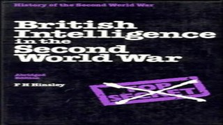 Read British Intelligence in the Second World War Abridged version Ebook pdf download