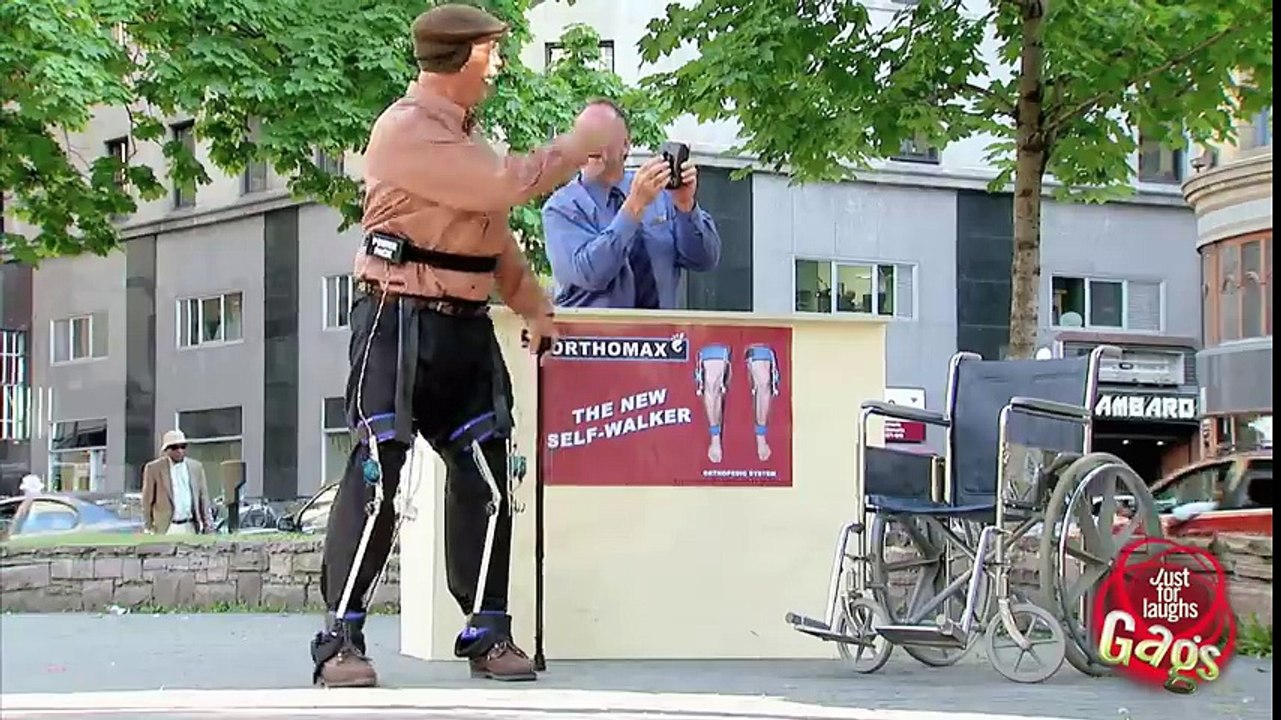 Crazy Old Man Walking Machine Prank