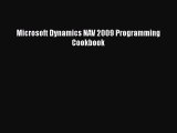 Download Microsoft Dynamics NAV 2009 Programming Cookbook PDF Free