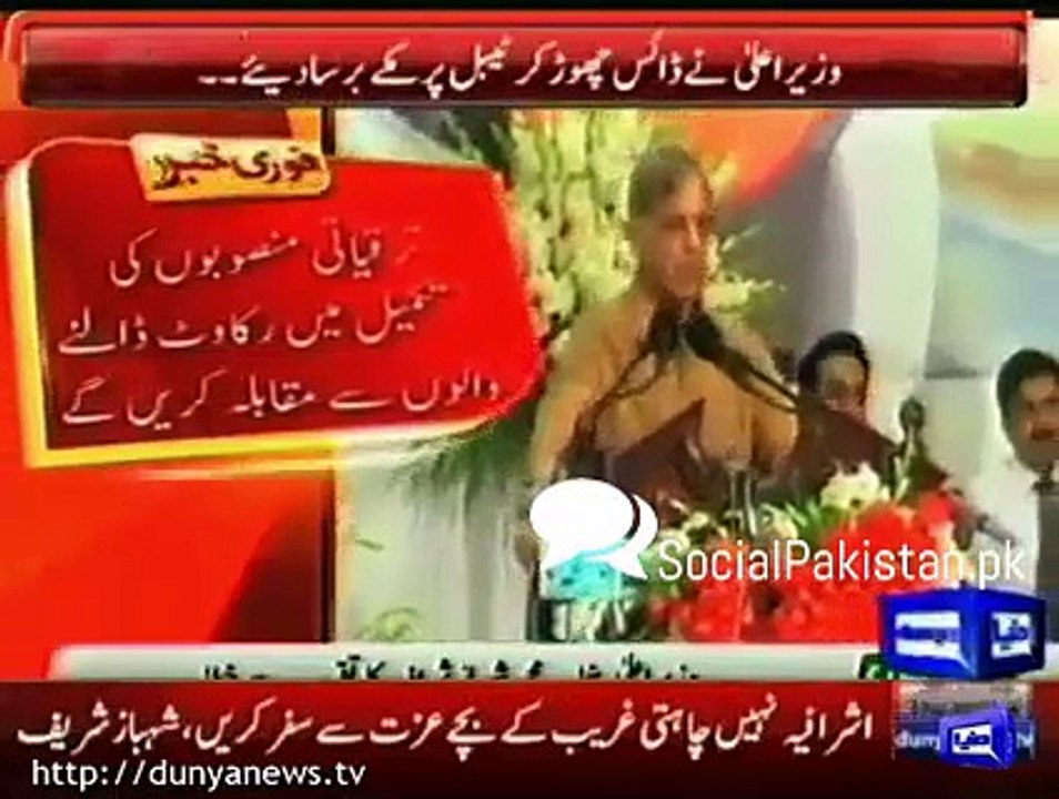 Shehbaz Sharif loses cool during address and Watch Dunya News Report on It