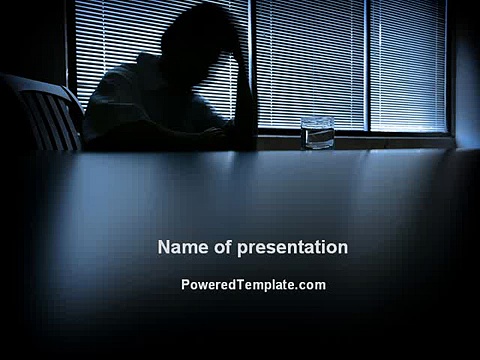 Alcoholism PowerPoint Template by PoweredTemplate.com