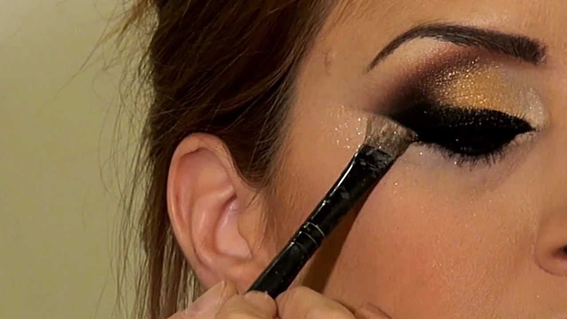 Arabic Black & Gold Khaleeje makeup 2016 I מריה מסלרסקי - איפור ערב I Arabic Emirati/Khaleeji Ma