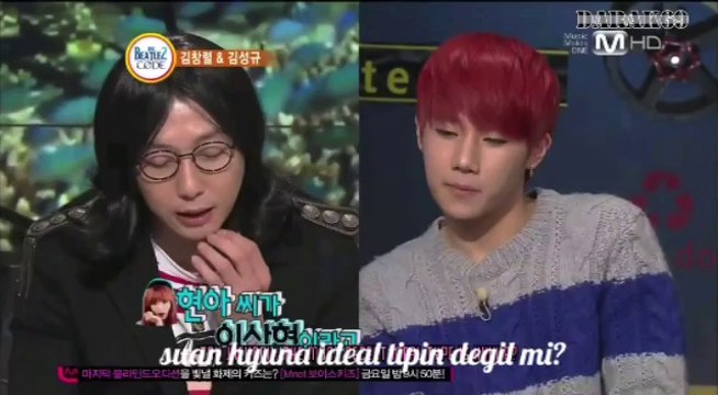 TÜRKÇE sunggyu & hyuna cut in beatles code