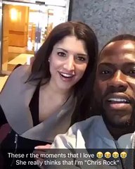 Kevin Hart Mistakenly Recognized as Chris Rock by Woman 2016