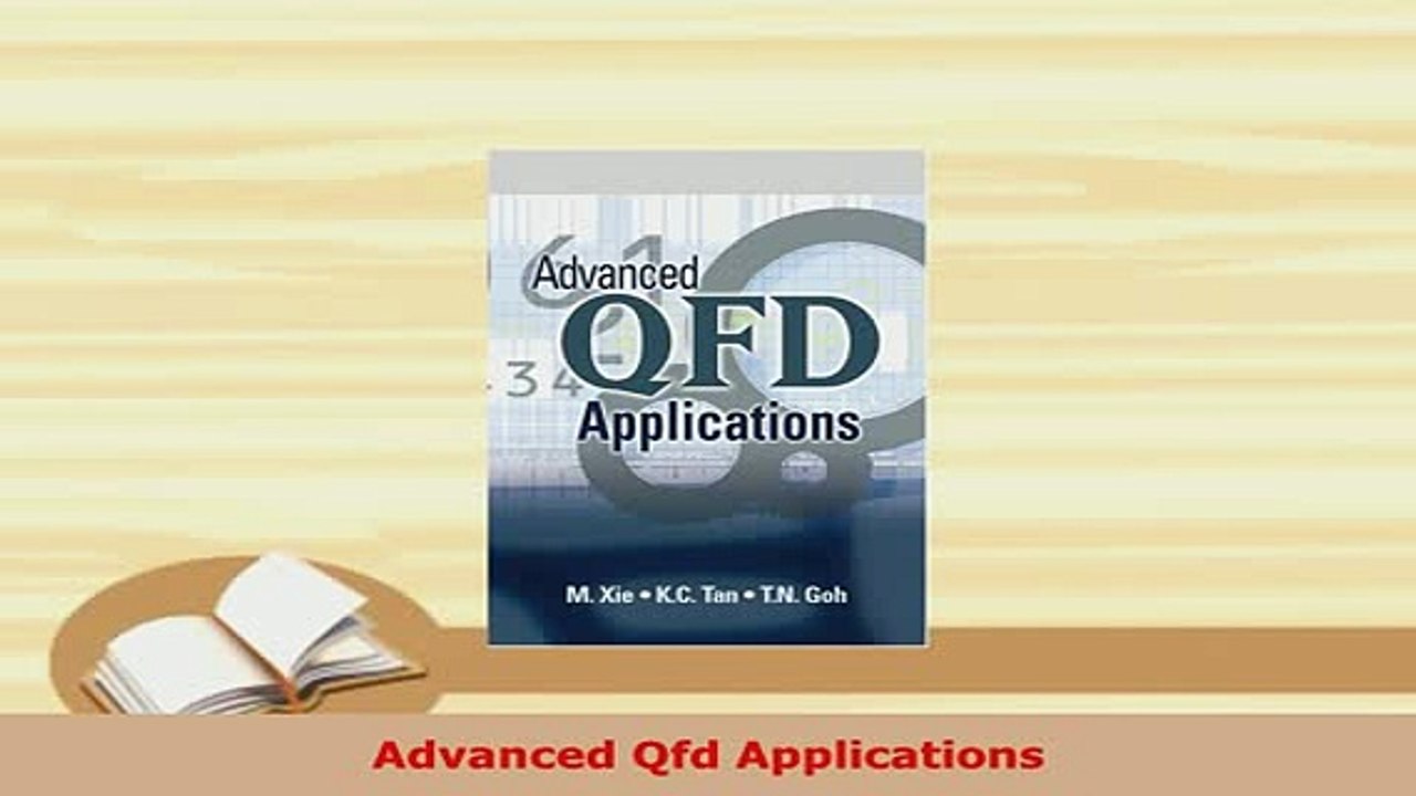 Download  Advanced Qfd Applications Download Full Ebook
