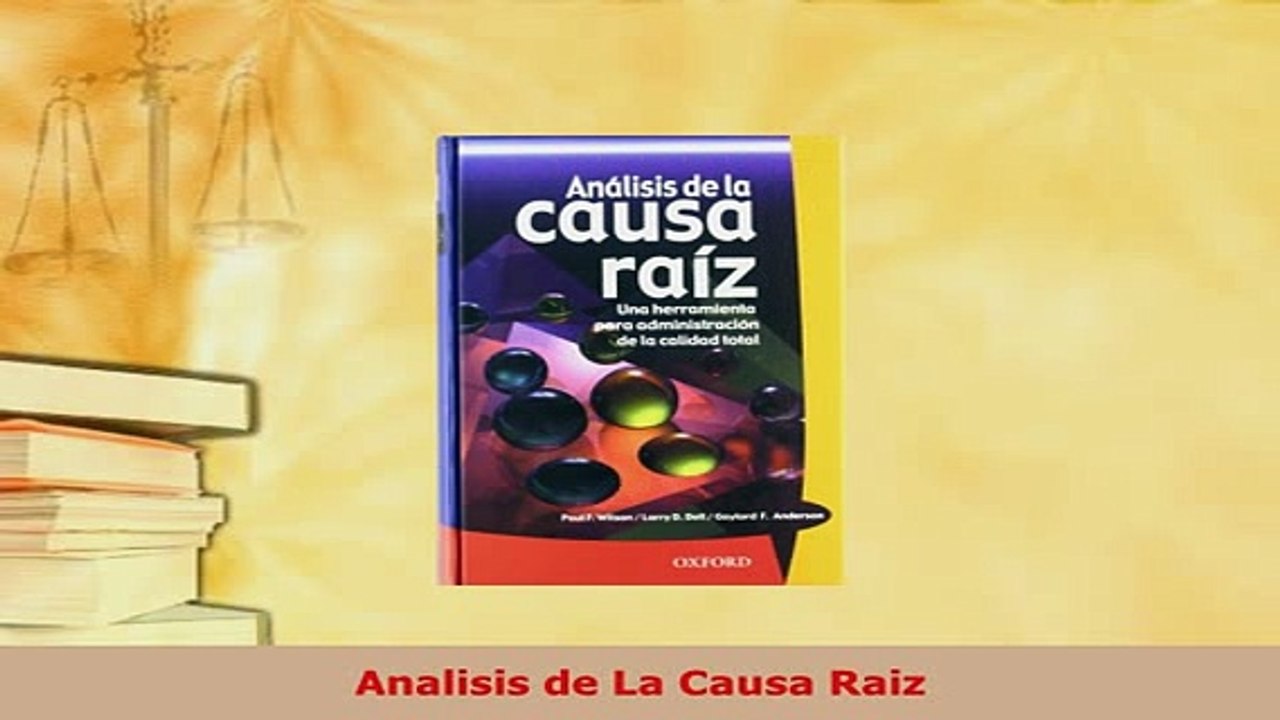 Download  Analisis de La Causa Raiz Download Online