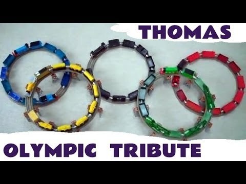 Olympic Trackmaster Thomas The Train Tribute kids Toy Train Set Thomas The Tank Engine