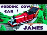 Tomy Trackmaster Thomas The Train JAMES & NODDING COW Kids Toy Train Set Thomas The Tank Engine