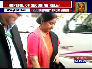 Sushma Swaraj Reassures Bishops That Father Tom Is Safe