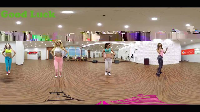360 VR AMAZING HOT AEROBIC GIRLS DANCE