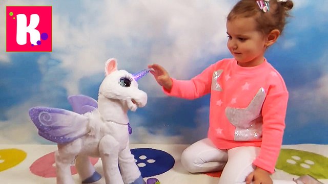 Сказочная СтарЛили лошадка интерактивная пони единорог от Хазбро у Мисс Кати Fur Real Friends Star Lily Husbro 2016