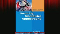 EBOOK ONLINE  Securing Biometrics Applications  BOOK ONLINE