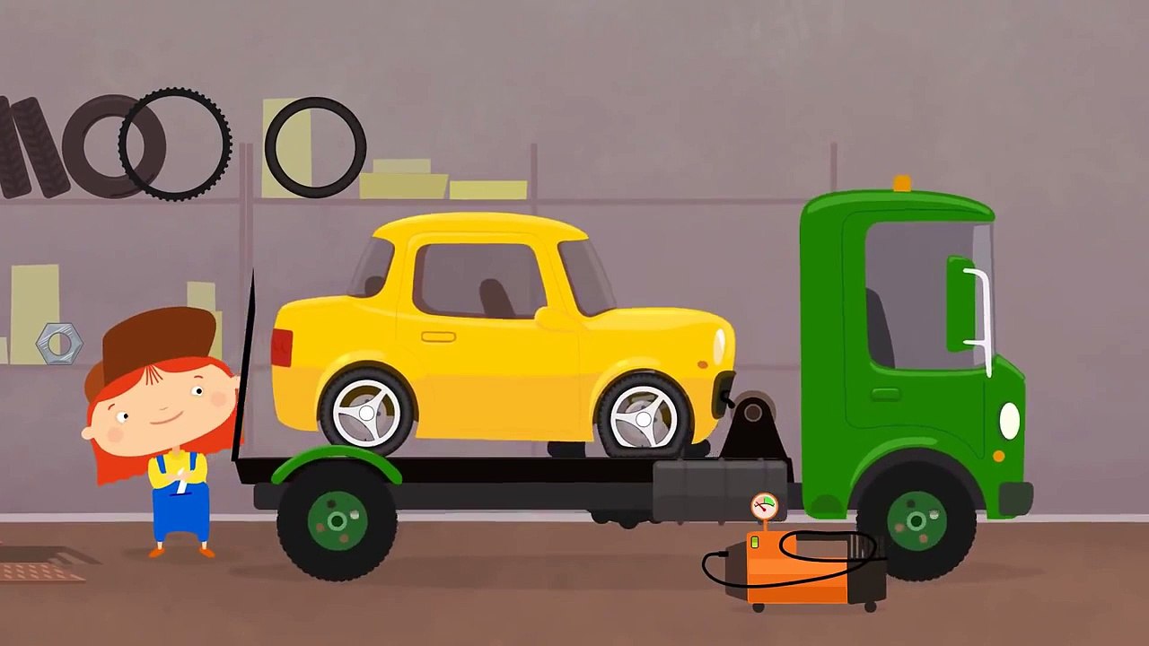Çizgi film - Doktor Mac Wheelie - Sarı araba