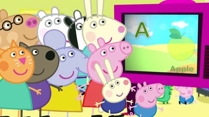 Peppa Pig learns alphabet Phonics Song ABC - Learn Alphabet with Peppa Pig song