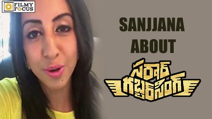 Sanjjana About Sardaar Gabbar Singh Movie Release - Filmyfocus.com