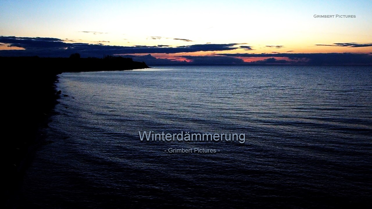 Dazendorfer strand - winterdämmerung (hd)