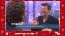 Stéphane Plaza effrayé par une araignée dans l'émission de Stéphane Bern