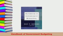 PDF  Handbook of Government Budgeting Read Full Ebook