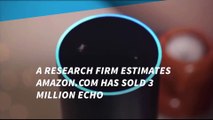 Amazon has sold 3 million Echo speakers, research firm says