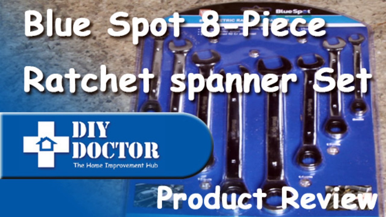 BlueSpot 8 piece ratchett spanner set