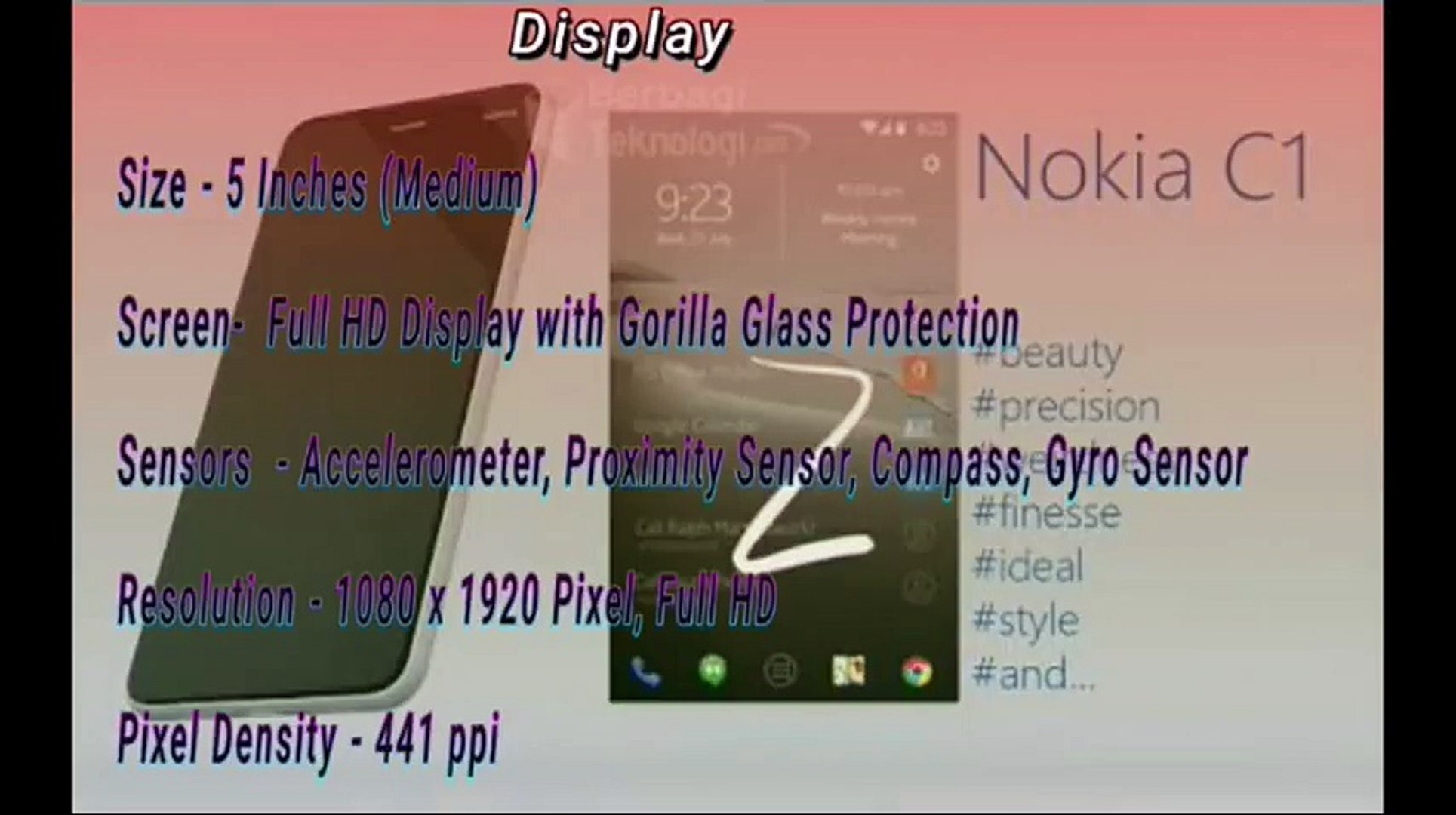 nokia C1 android smartphone spec review