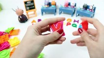 Play Doh Peppa Pig Classroom Learn ABC Playdough Letters Peppa Pig School House Toy Videos Part 7