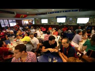 Fanaticada del Barça y el Real Madrid abarrotaron restaurantes