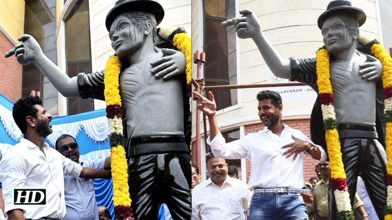 Watch Tallest Statue Of Michael Jackson In Chennai Unveiled By Prabhudheva
