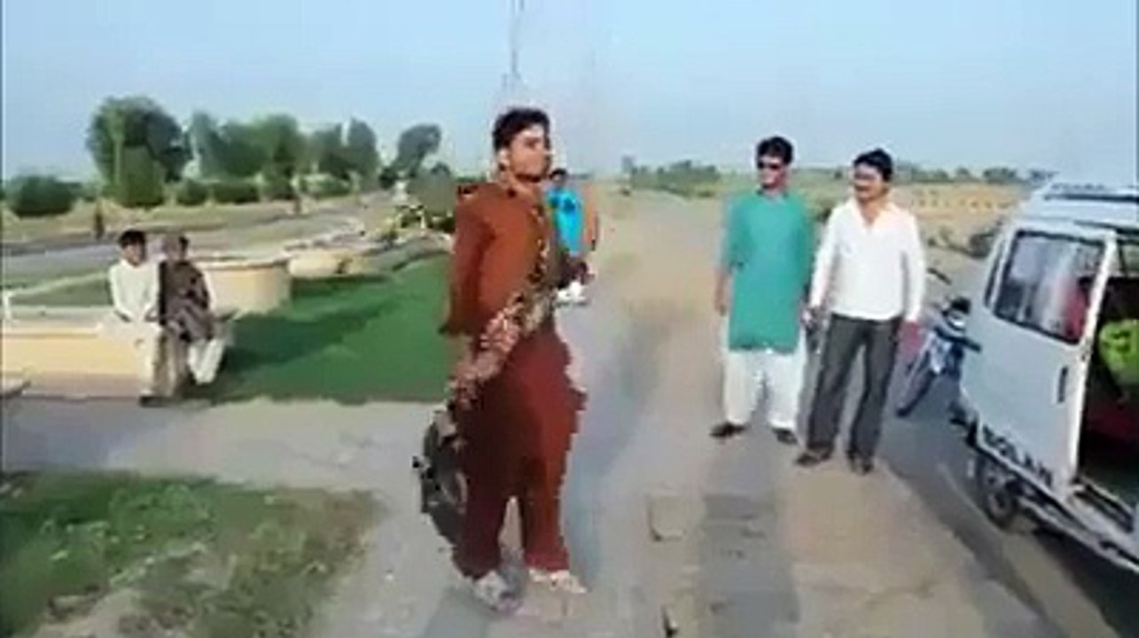 Funny boy dancing