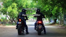 Ducati Scrambler Vs KTM RC 390 | Drag race