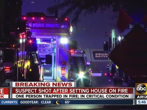 Home invasion in Peoria turns into shooting, house fire investigation