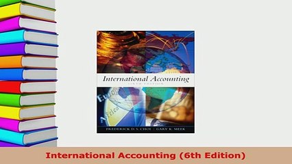 PDF  International Accounting 6th Edition Read Online