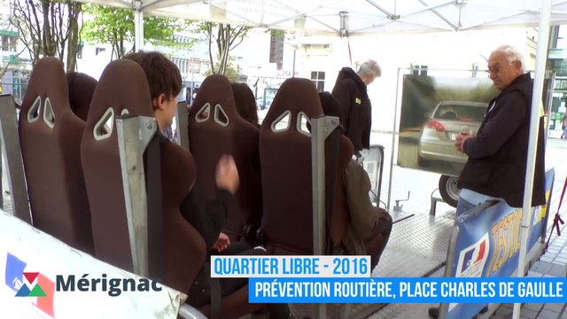 Quartier libre 2016 - Journée prévention routière sur la place Charles de Gaulle